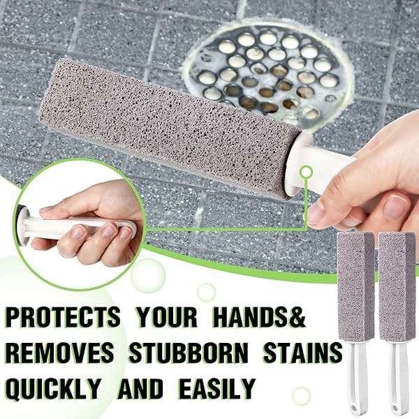 Vesici 20 Pieces Pumice Cleaning Stone with Extra Long Handle Pumice Stone Toilet Bowl Cleaner for Toilet, Bathtubs, Sinks, Swimming Pool, Grills, Kitchen, Household Cleaning - Image 5