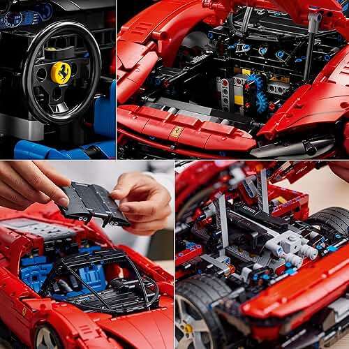 LEGO Technic Ferrari Daytona SP3 42143, Race Car Model Building Kit, 1:8 Scale Advanced Collectible Set for Adults, Ultimate Cars Concept Series, Great Anniversary and Father's Day Gift for Car Lover - Image 5