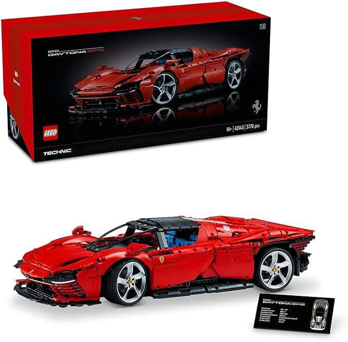 LEGO Technic Ferrari Daytona SP3 42143, Race Car Model Building Kit, 1:8 Scale Advanced Collectible Set for Adults, Ultimate Cars Concept Series, Great Anniversary and Father's Day Gift for Car Lover - Image 8