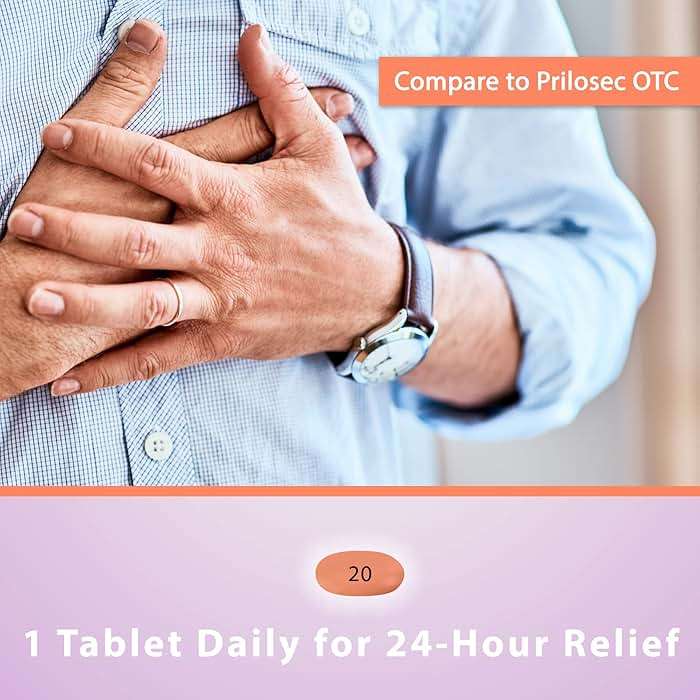 Curist Omeprazole 20mg Tablets Bulk Pack - 84Count Delayed-Release Tablets - Acid Reflux Medicine for Heartburn Relief (2 Pack of 42 Tablets - 84 Total) - Image 4