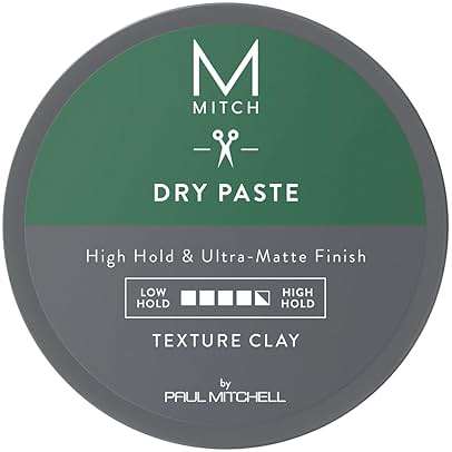 MITCH by Paul Mitchell Dry Paste Texture Clay for Men, High Hold, Ultra-Matte Finish, For All Hair Types - Image 1