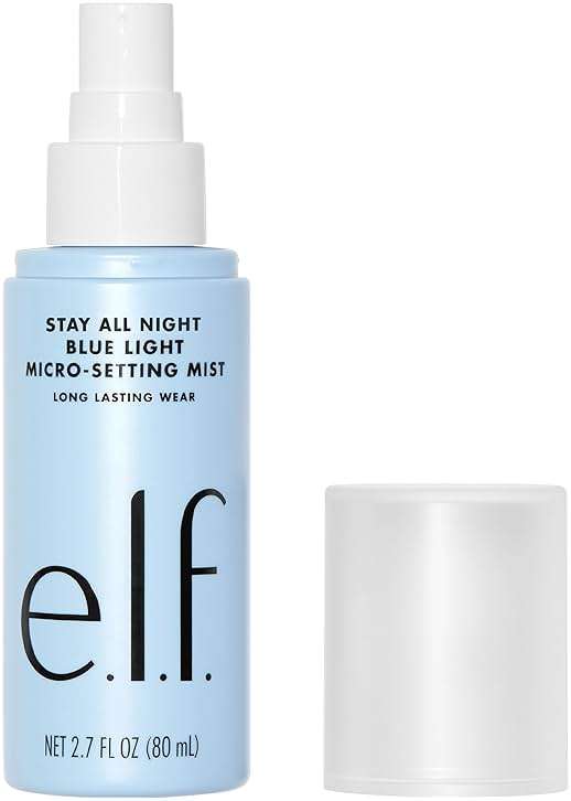 e.l.f. Stay All Night Blue Light Micro-Setting Mist, Setting Spray & Skin Refresher For A Matte Finish, Reduces Blue Light Transmission, 2.7 Fl Oz - Image 1