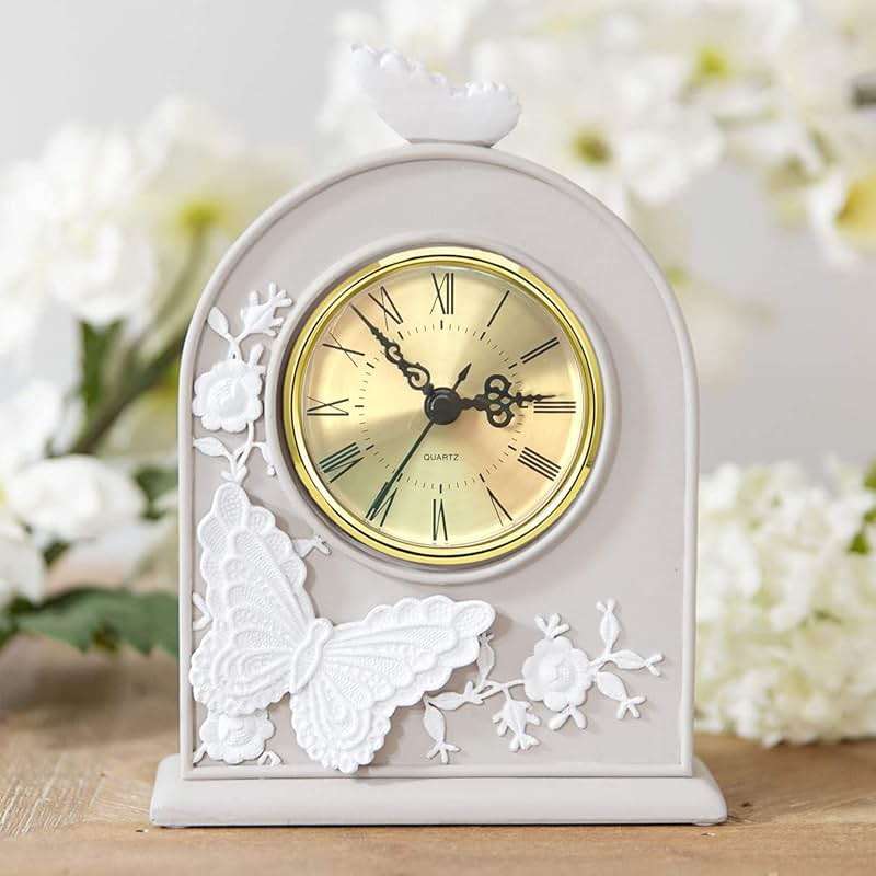 HILLHOME Mini Quartz Clock Insert 2.8 Inch (70 mm) Round Quartz Movement Miniature Clock Gold Dial Gold Trim Roman Numerals, Fit 2.4 Inch (61 mm) Diameter Hole - Image 6