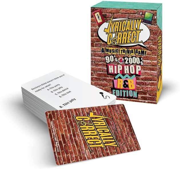 Lyrically Correct 90s & 2000s Hip-Hop & R&B Music Trivia Card Game for Adults & Families – Do You Know The Lyrics? Party Game for Game Night, Cookouts & Family Gatherings - Image 5