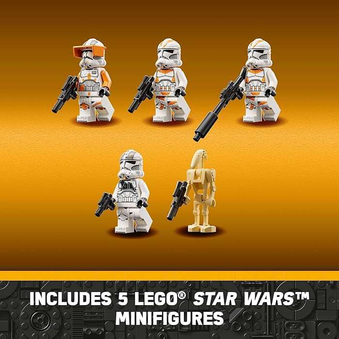 LEGO Star Wars AT-TE Walker - Poseable Building Toy - Revenge of the Sith Set - Gift for Kids w/ 3 212th Clone Troopers, Dwarf Spider & Battle Droid Figures - 75337 - Image 6
