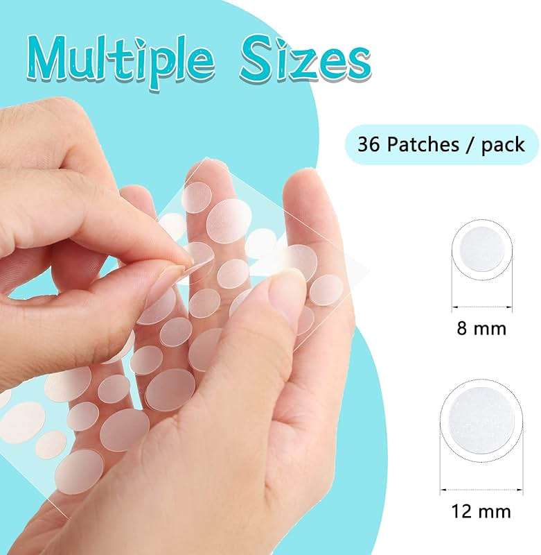 PICcircuit 180 Counts Pimple Patches for Face Hydrocolloid Acne Patches for face Invisible Zit Patches for Face Pimple Patch Acne Spot Treatment Patch Blemish Patches Cover Patches Stickers - Image 4