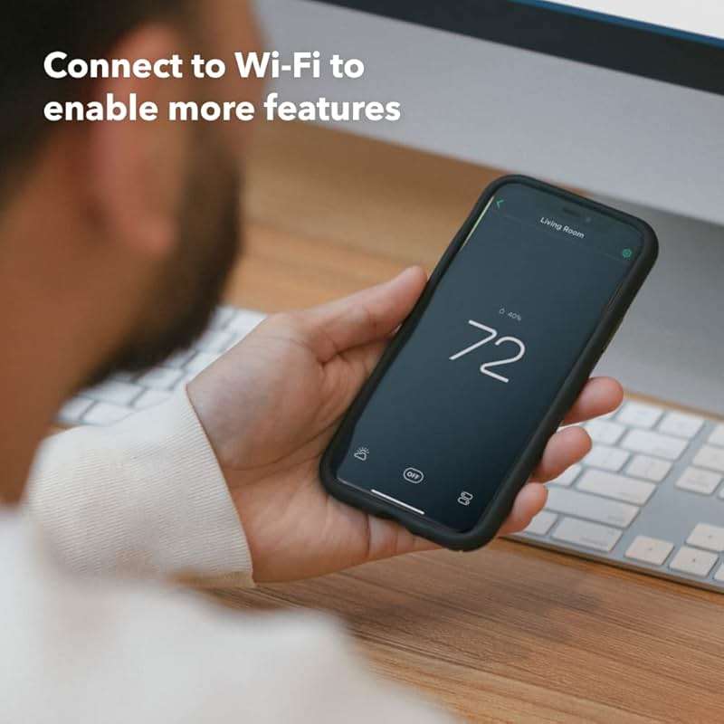 ecobee Smart Thermostat Premium with Smart Sensor and Air Quality Monitor - Programmable Wifi Thermostat - Works with Siri, Alexa, Google Assistant, Black - Image 12