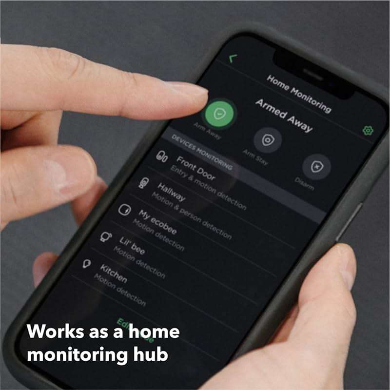 ecobee Smart Thermostat Premium with Smart Sensor and Air Quality Monitor - Programmable Wifi Thermostat - Works with Siri, Alexa, Google Assistant, Black - Image 9