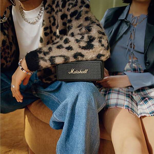 Marshall Emberton II Portable Bluetooth Speaker, Black & Brass - Image 4