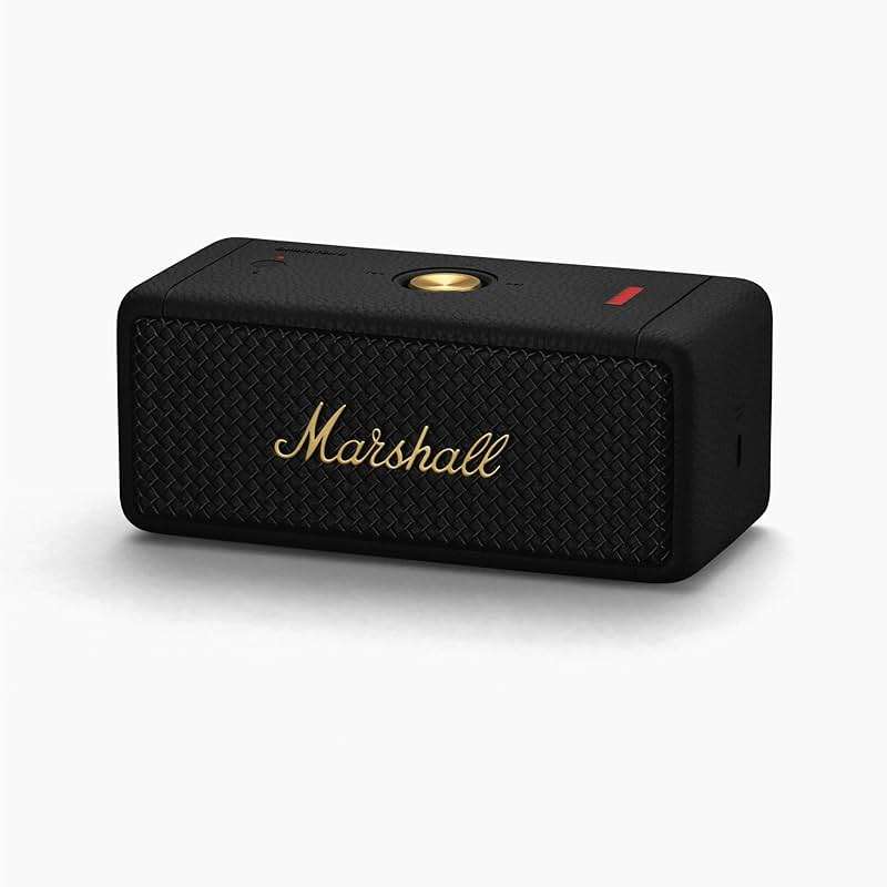 Marshall Emberton II Portable Bluetooth Speaker, Black & Brass - Image 8