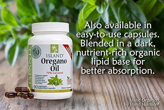 Island Nutrition, Oil of Oregano Organic Liquid Drops (1 fl oz) - Blend of Organic Oregano Oil & Olive Oil, Grown in Spain. - Image 4