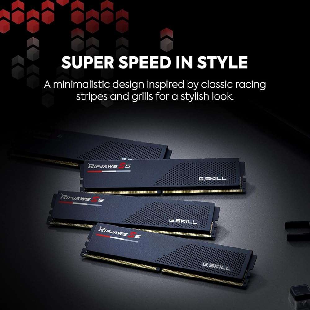 G.SKILL Ripjaws S5 Series DDR5 RAM (Intel XMP 3.0) 32GB (2x16GB) 6000MT/s CL30-40-40-96 1.35V Desktop Computer Memory U-DIMM - Matte Black (F5-6000J3040F16GA2-RS5K) - Image 3