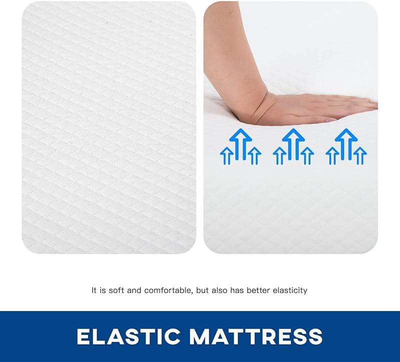 FDW | 10 Inch Queen Mattress | Medium Firm | Gel Memory Foam Mattress | White | Bed in a Box, CertiPUR-US Certified | Pressure Relief, Cooling Ventilated Foam | Washable Removable Cover - Image 6