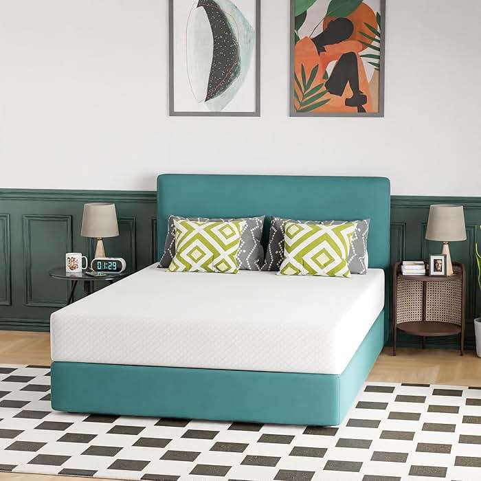 FDW | 10 Inch Queen Mattress | Medium Firm | Gel Memory Foam Mattress | White | Bed in a Box, CertiPUR-US Certified | Pressure Relief, Cooling Ventilated Foam | Washable Removable Cover - Image 7