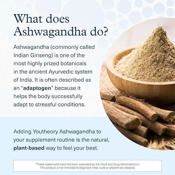Youtheory Ashwagandha Liquid - with Organic KSM-66 Ashwagandha - Herbal Blend to Support Stress Relief & Energy Levels* - Helps Support Mood* - 1 oz Single Serve Packet, Pack of 12 - Image 4