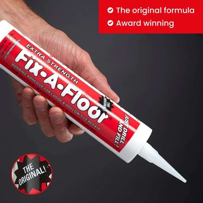 The Original Fix-A-Floor Loose Tile Repair Adhesive with Syringe - Tile, Porcelain, Ceramic, Marble, Stone & Wood Floor Repair Adhesive - Pack of 2 - Image 4