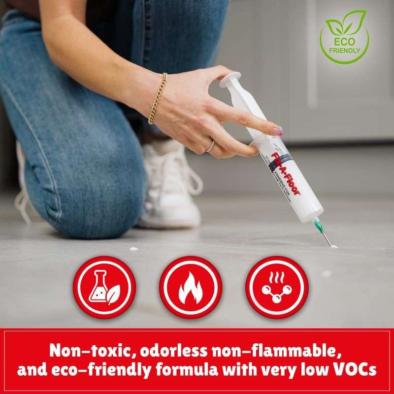 The Original Fix-A-Floor Loose Tile Repair Adhesive with Syringe - Tile, Porcelain, Ceramic, Marble, Stone & Wood Floor Repair Adhesive - Pack of 2 - Image 6