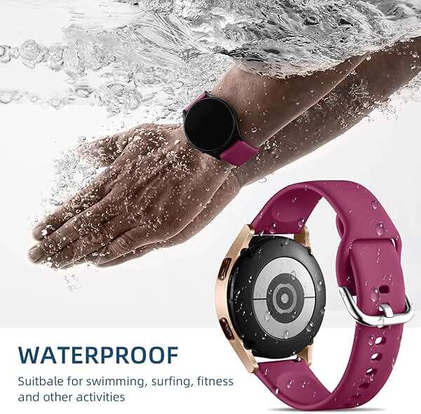 DaQin 10 Pack Bands Compatible with Samsung Galaxy Watch 7/6/5/4 40mm 44mm/Watch 6 Classic 43mm 47mm/Watch 5 Pro 45mm/Watch 4 Classic/Active 2 Band, 20mm Soft Silicone Sport Strap Wristbands Women Men - Image 4