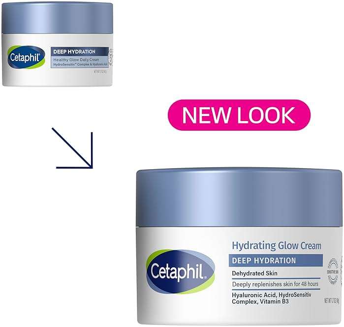 Cetaphil Deep Hydration Healthy Glow Daily Face Cream, 1.7 oz, 48 Hour Dry Skin Face Moisturizer for Sensitive Skin, With Hyaluronic Acid, Vitamin E & Vitamin B5 - Image 3