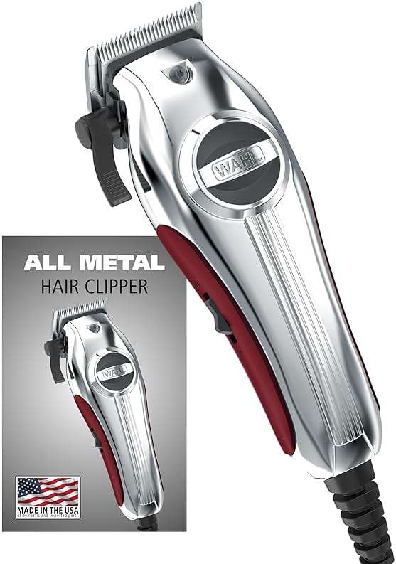 Wahl USA Pro Ultra Quiet High Torque Corded Hair Clipper for Ultra Quiet Operation and Cooler Operating Temperatures, Metal Housing with Bonus Hair Clipping Guard Caddy - Model 3000097 - Image 1