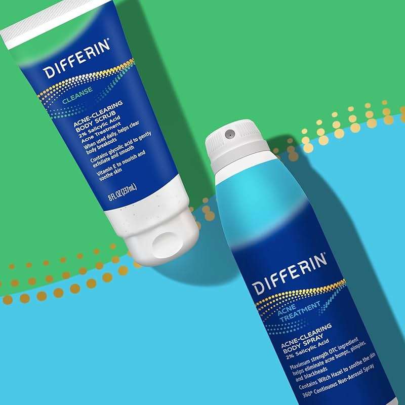 Differin Acne Body Spray, Acne Treatment with Salicylic Acid by the makers of Differin Gel, 360 Formula for Back Acne, Chest and Shoulders, 6 oz - Image 8