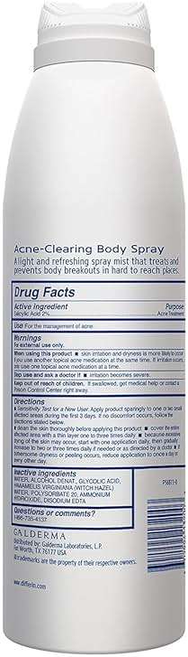 Differin Acne Body Spray, Acne Treatment with Salicylic Acid by the makers of Differin Gel, 360 Formula for Back Acne, Chest and Shoulders, 6 oz - Image 9