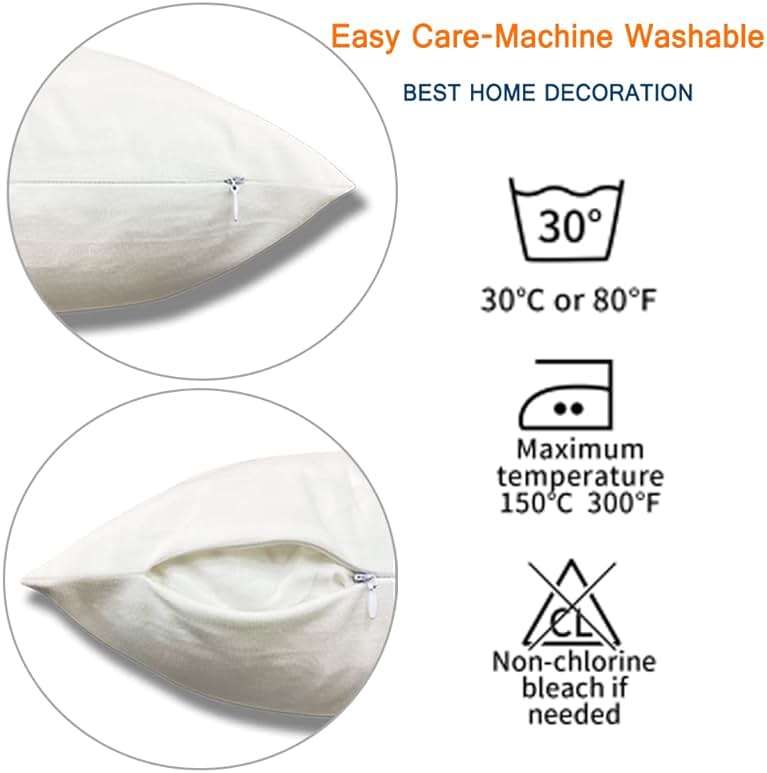 Beabes Cushion Covers Retro Letter Paper Fleur De Lis Vintage Style Square Soft,Pillow Cases Decor for Couch Bedroom Sofa Living Pack of 2 Size 18X18 Inch - Image 8