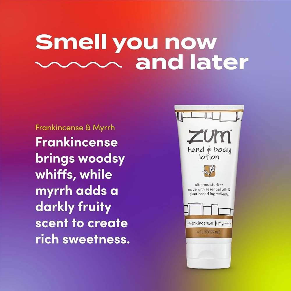Zum Indigo Wild Hand & Body Lotion - Natural Hand Lotion for Dry Hands - Body Lotion for Women & Men - Body Moisturizers Include Shea Butter - Frankincense & Myrrh Scent - 6 fl oz (2 Pack) - Image 3