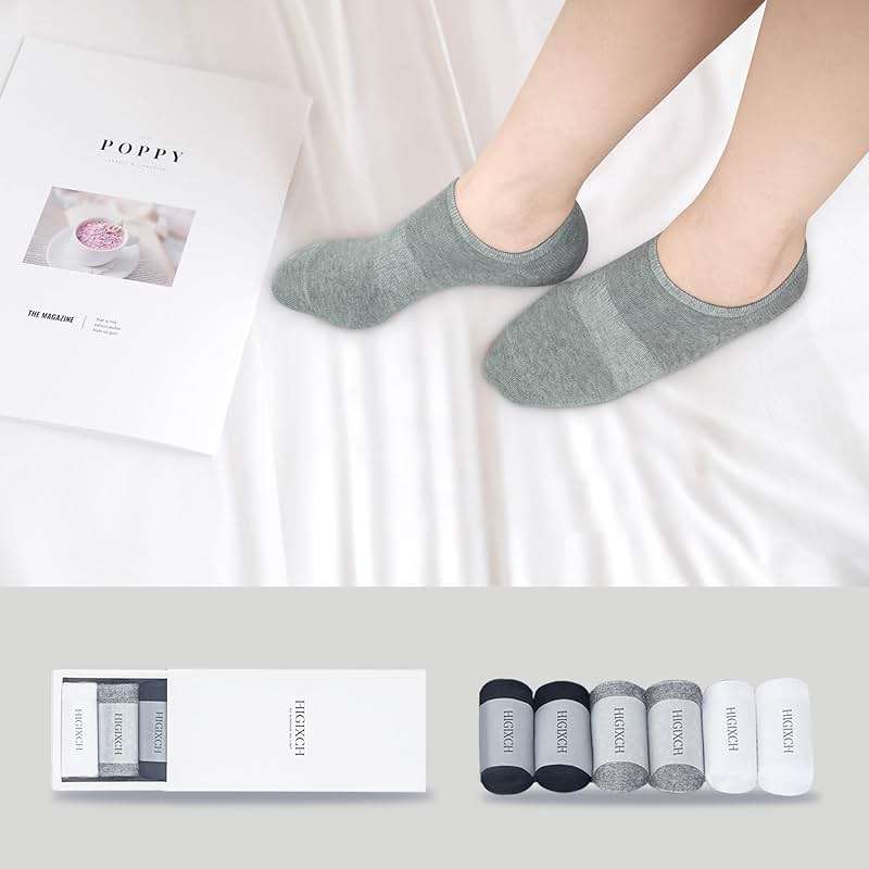 HIGIXCH No Show Socks Women Low Cut Invisible Liner Non slip Athletic Boat Socks 6 Pairs - Image 6