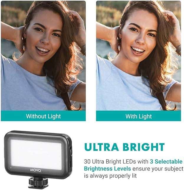 Movo uVlogger- Android/USB-C Compatible Vlogging Kit Smartphone Video Kit Accessories: Tripod, Mount, LED Light and Cellphone Shotgun Microphone for Video Recording for YouTube, Vlog - Image 4