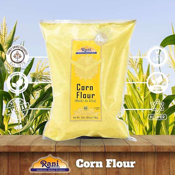Rani Corn Flour (Makki ka Atta) 64oz (4lbs) 1.81kg Bulk ~ All Natural | Vegan | Gluten Friendly | NON-GMO | Indian Origin - Image 5