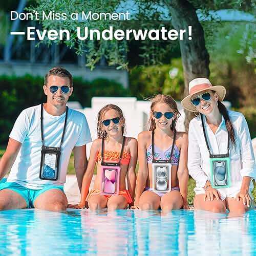 Niveaya IPX8 Double Space Waterproof Phone Pouch (up to 8.3") -2 Pack Waterproof Phone Case with Lanyard for iPhone 17 16 15 Pro Max,Touchscreen & Underwater Photography, Beach Cruise Essentials 2026 - Image 8
