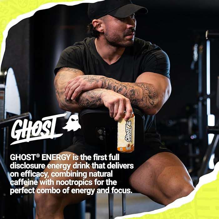 GHOST Energy Drink - 12-Pack, Orange Cream, 16oz Cans - Energy & Focus & No Artificial Colors - 200mg of Natural Caffeine, L-Carnitine & Taurine - Gluten-Free & Vegan - Image 6