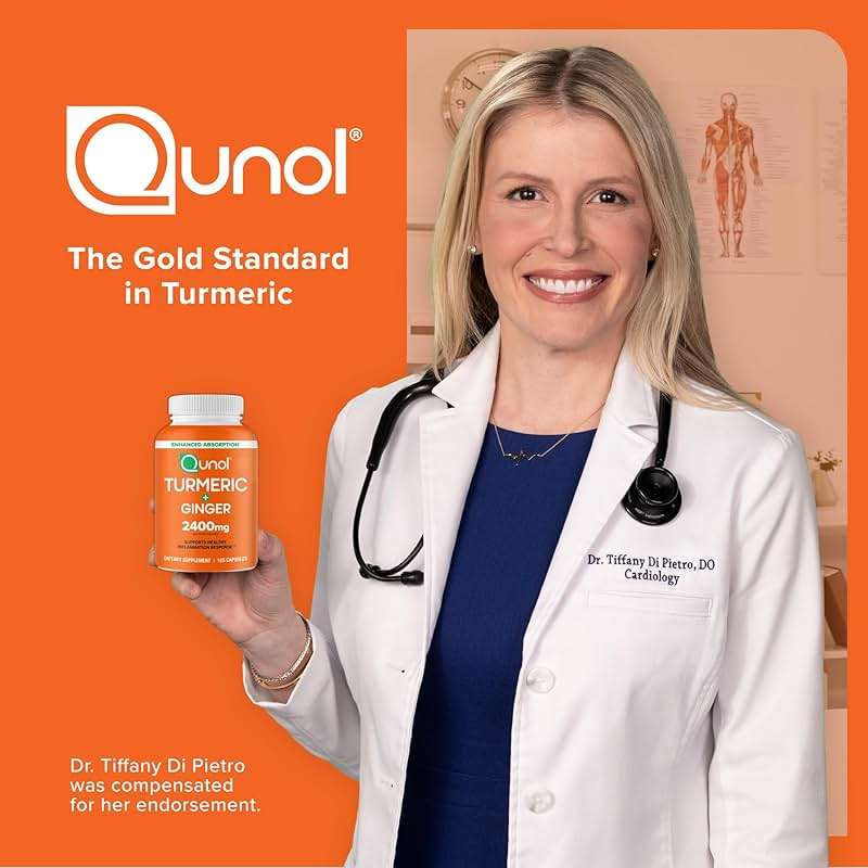 Qunol Turmeric Curcumin with Black Pepper & Ginger, 2400mg Turmeric Extract with 95% Curcuminoids, Extra Strength Supplement, Enhanced Absorption, Joint Support Supplement, 105 Count - Image 11