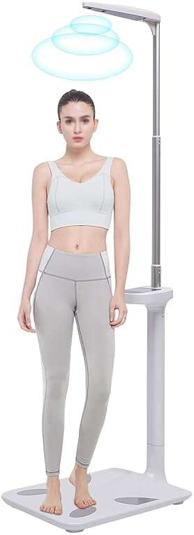 Professional Digital Physicians Scale 440lbs/200kg Capacity Digital Medical Scale for Body Weight and Height Scale Range 80-210CM BMI Body Fat Measurement Device (US Stock) - Image 1