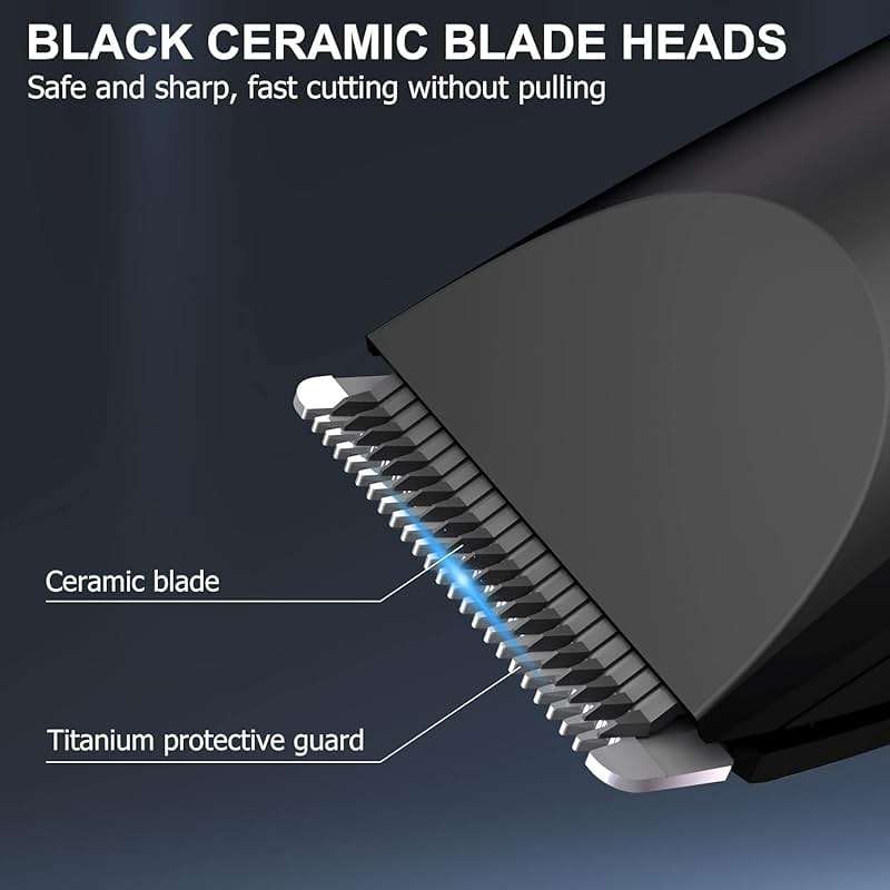 OLOV Electric Body Hair Trimmer - Groin Trimmer for Men - Bikini Trimmer Women - Wet/Dry Shaver Groomer, Replaceable Ceramic Blade Heads, USB Recharge Dock, Waterproof Hygiene Razor,Black - Image 3