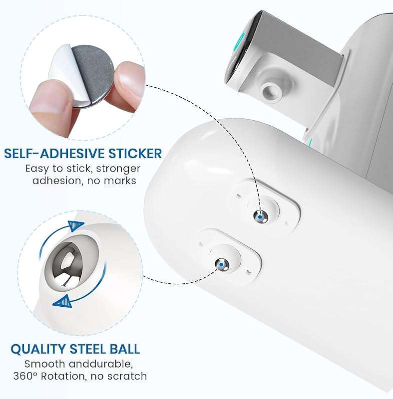 TRVL FIELDER Self Adhesive Caster Wheels, Appliance Rollers Appliance Slider for Kitchen, 360° Swivel Small Casters - Solve Coffee Maker Air Fryer Small Appliances Countertop Sliding (8, White-Swivel) - Image 5