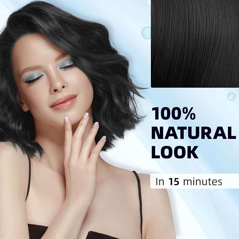 Ivnil Black Hair Dye Shampoo 3 in 1 Hair Color Shampoo for Women & Men for Gray Hair Coverage, shampoo para pintar el cabello - Image 3