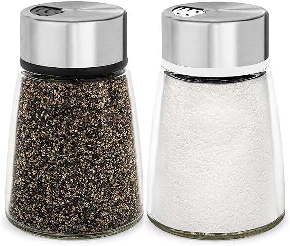Salt and Pepper Shakers Set with Adjustable Pour Holes - Stainless Steel Spice Dispenser - Perfect for Pink Himalayan, Table Salt, Black and White Pepper - Image 7