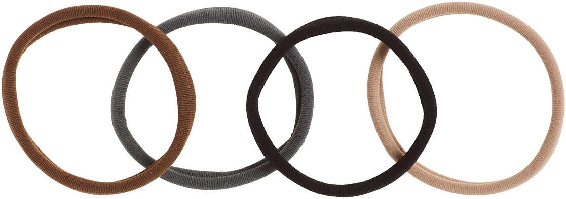 Goody Ouchless Seamless Hair Elastics, 10 Ct, Neutral Tones, Damage-Free Gentle Hold Ties, No Snag or Pull, For All Occasions, Chic Styling Accessories for Women & Men, All Hair Types - Image 4