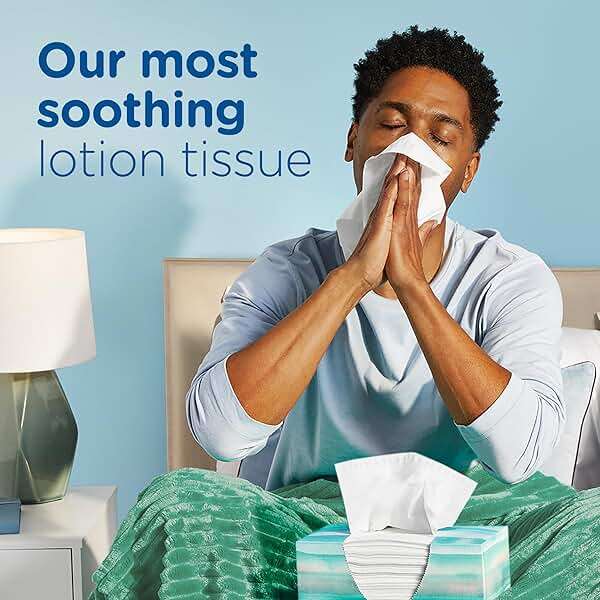 Puffs Facial Tissues Plus Lotion, 8 Family Rectangle Boxes, 124 Facial Tissues per Box, Allergies and Colds (Packaging May Vary) - Image 2