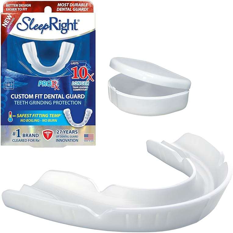 SleepRight ProRx Custom Dental Guard – Mouth Guard for Grinding Teeth at Night, Night Guards for Teeth Grinding, Comfortable Dental Guard for Sleeping, Custom Fit Teeth Grinding Protection - Image 1