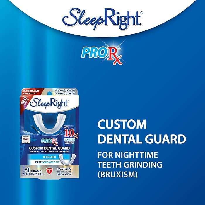 SleepRight ProRx Custom Dental Guard – Mouth Guard for Grinding Teeth at Night, Night Guards for Teeth Grinding, Comfortable Dental Guard for Sleeping, Custom Fit Teeth Grinding Protection - Image 7