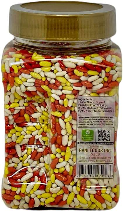Desi Kitchen Fennel Candy (Saunf Candy) 14oz (400g) | All Natural | Salt Free | Vegan | NON GMO | By Rani Foods - Image 3