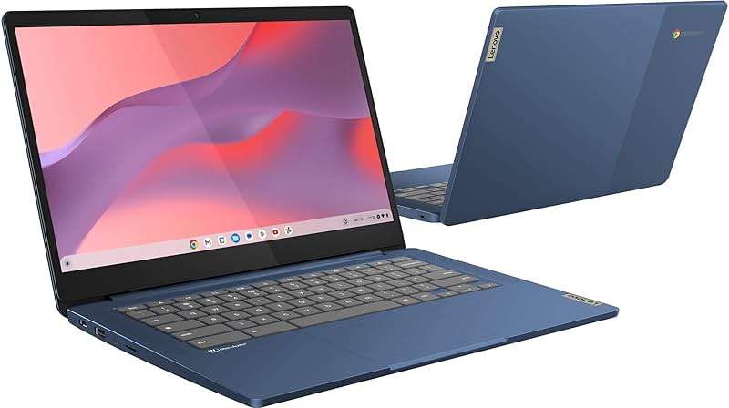 Lenovo Chromebook 14 Touchscreen Laptop (14" FHD Touch Display, 8-Core MediaTek Kompanio 520, 4GB RAM, 128GB Storage (64GB eMMC+64GB SD)), Webcam, 13-Hrs Long-Battery Life, Chrome OS, Abyss Blue - Image 8