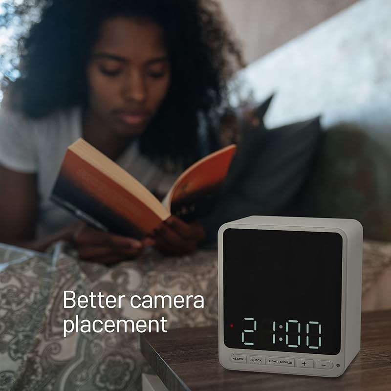 Wasserstein Alarm Clock Camera Case - Compatible with Wyze Cam V4/V3/V3 Pro/OG - Cover for Low-Key Camera Placement (White) (Camera NOT Included) - Image 3