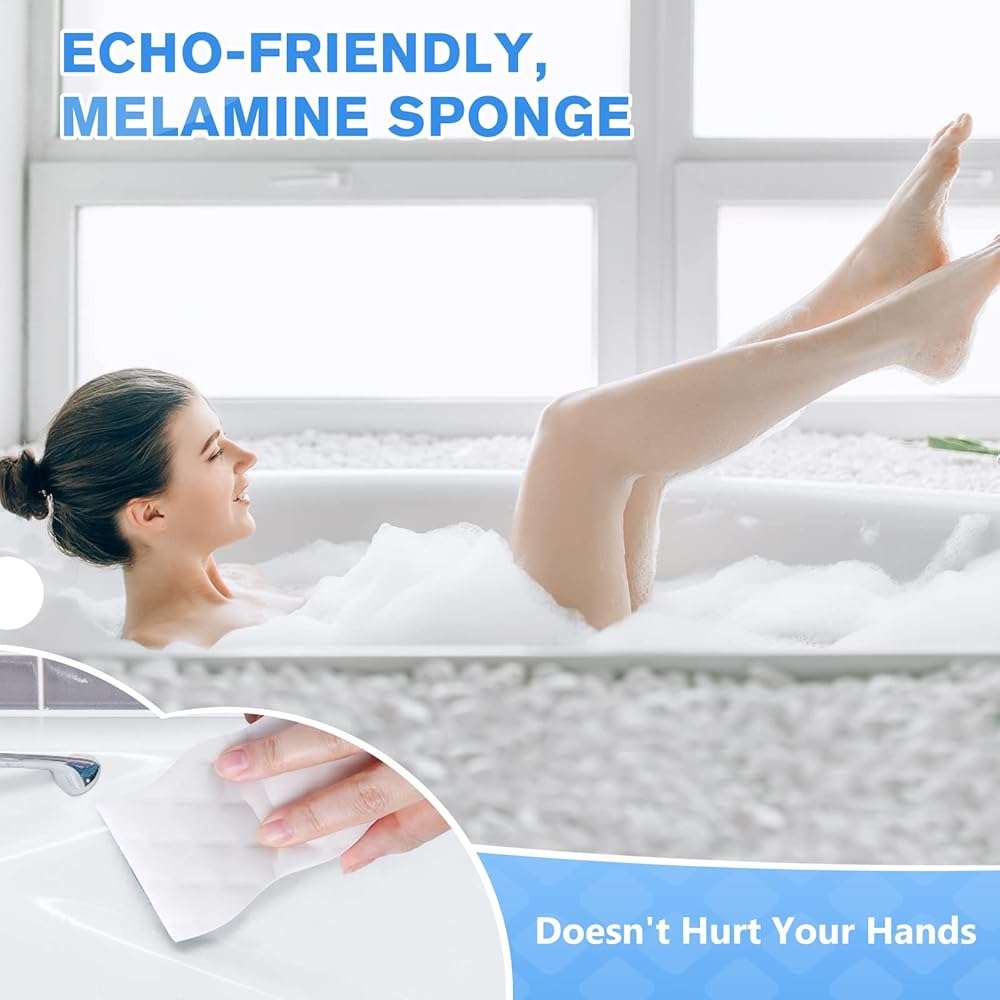 Squish Magic Eraser Sponge, 18 Pack Cleaning Pads for Walls, Oven, Kitchen, and Shoe Cleaner With Melamine Foam, Universal Cleaner - Image 4