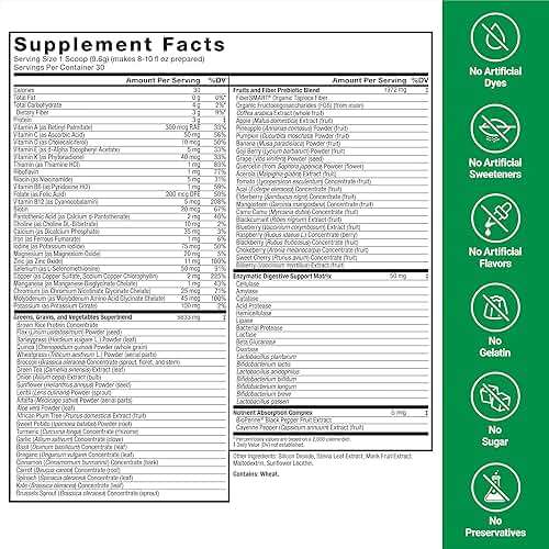 Force Factor Smarter Greens Daily Wellness Powder, Greens Superfood Powder to Support Gut Health, Bloating, & Digestion, with 40+ Superfoods, 125 Million CFUs of Probiotics, Unflavored, 30 Servings - Image 6