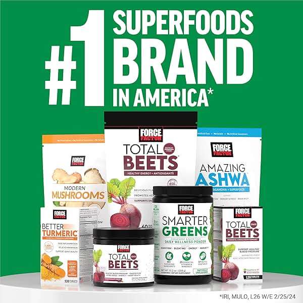 Force Factor Smarter Greens Daily Wellness Powder, Greens Superfood Powder to Support Gut Health, Bloating, & Digestion, with 40+ Superfoods, 125 Million CFUs of Probiotics, Unflavored, 30 Servings - Image 8