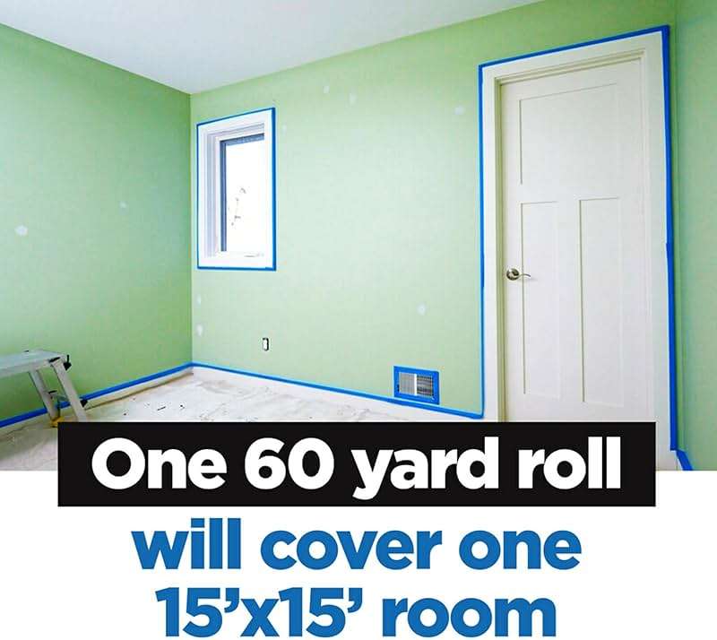 ScotchBlue Painter's Tape, 0.94" Width x 60 Yards, 8 Rolls, Blue, Multi-Surface, Indoor/Outdoor, 45% Renewable Resources, No Residue, DIY, Glass, Wood, 0.94 inches, Made in USA or Imported - Image 4